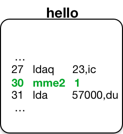 Object segment: hello