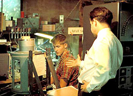 two people at workbench